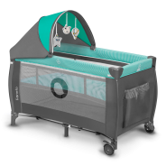Lionelo Sven Plus Turquoise/Grey — Bettchen 2in1