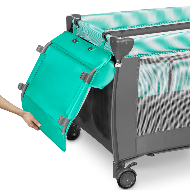Lionelo Sven Plus Turquoise/Grey — Bettchen 2in1