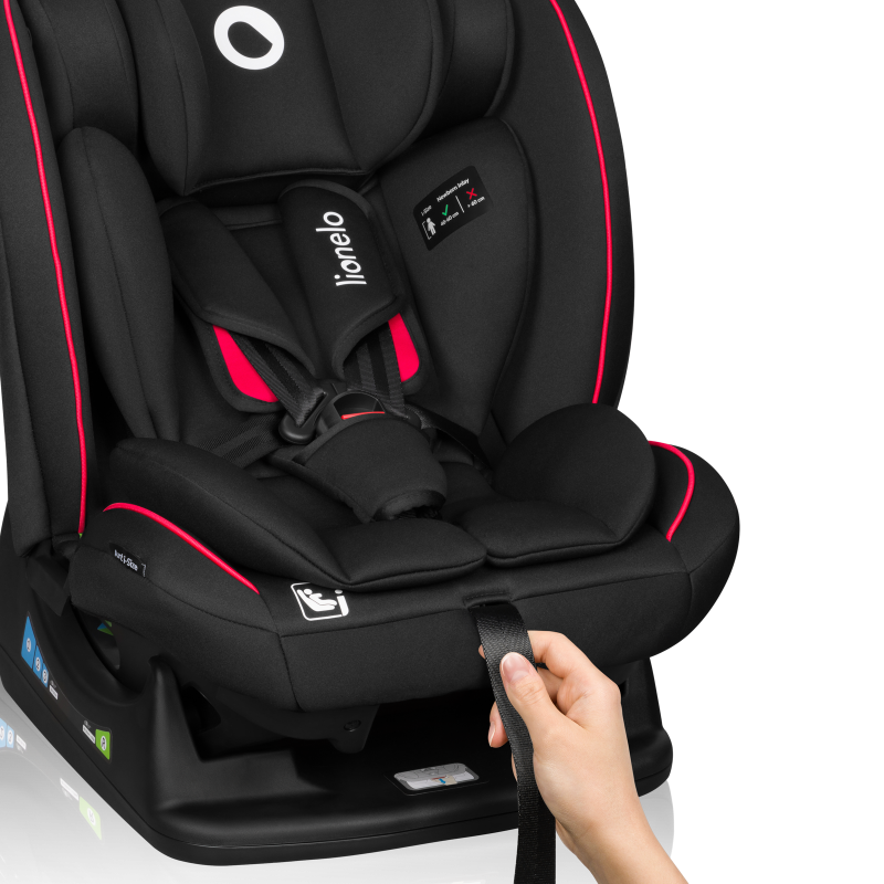lionelo ​​Aart i-Size Black Carbon Red — Kindersitz
