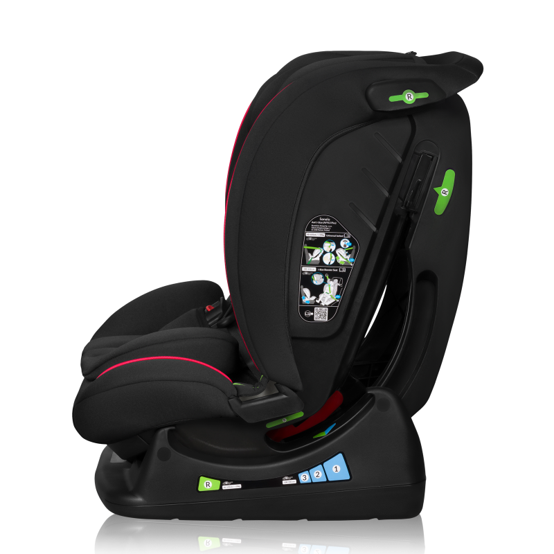 lionelo ​​Aart i-Size Black Carbon Red — Kindersitz