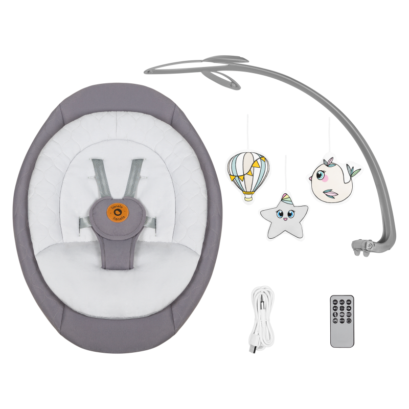 Lionelo Mell Grey Stone — Babywippe