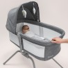 Lionelo Malin Grey Stone — Bettchen mit Wiegefunktion