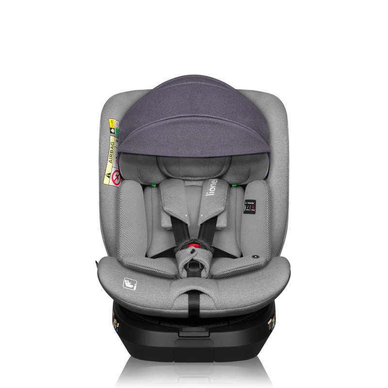 Lionelo ​​Brave Suncanopy Grey — Sonnenverdeck für Brave i- Size Autosit
