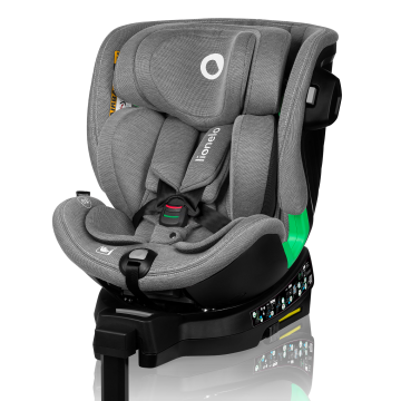 Lionelo ​​Harmony i-Size Grey Concrete Bamboo — Kindersitz