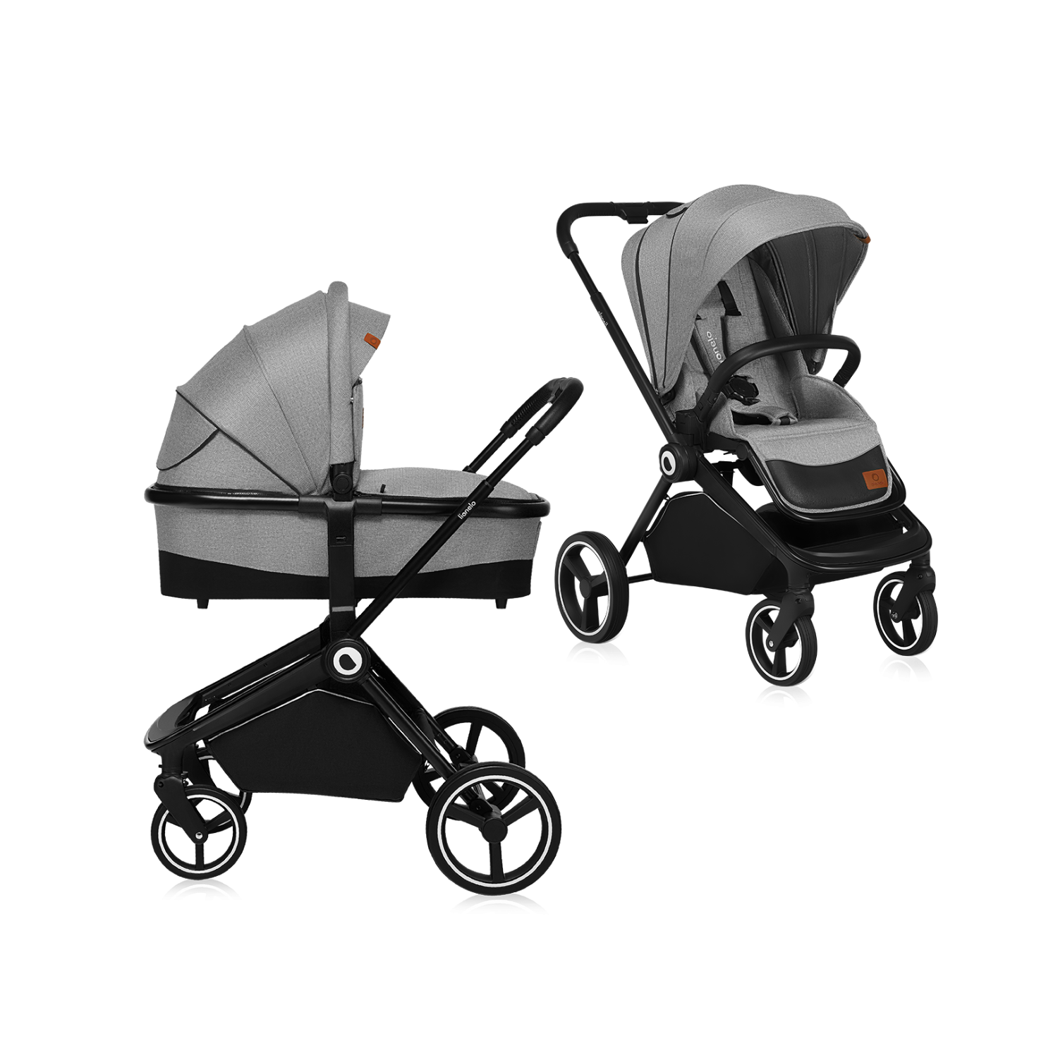 Lionelo Mika 2in1 Grey Stone — Kombikinderwagen