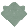 lionelo Muslin Hooded Towel Green Forest — Badetuch mit Kapuze