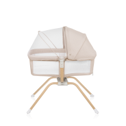lionelo Malin Evo Beige Natural — Vielseitiges Kinderbett mit Wiege