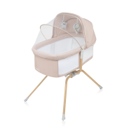lionelo Malin Evo Beige Natural — Vielseitiges Kinderbett mit Wiege