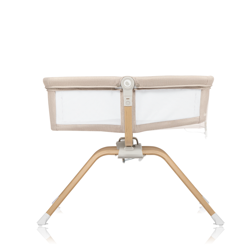 lionelo Malin Evo Beige Natural — Vielseitiges Kinderbett mit Wiege