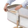 lionelo Malin Evo Beige Natural — Vielseitiges Kinderbett mit Wiege