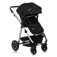 lionelo Amber 2in1 Black Silver — Kombikinderwagen