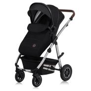 lionelo Amber 2in1 Black Silver — Kombikinderwagen