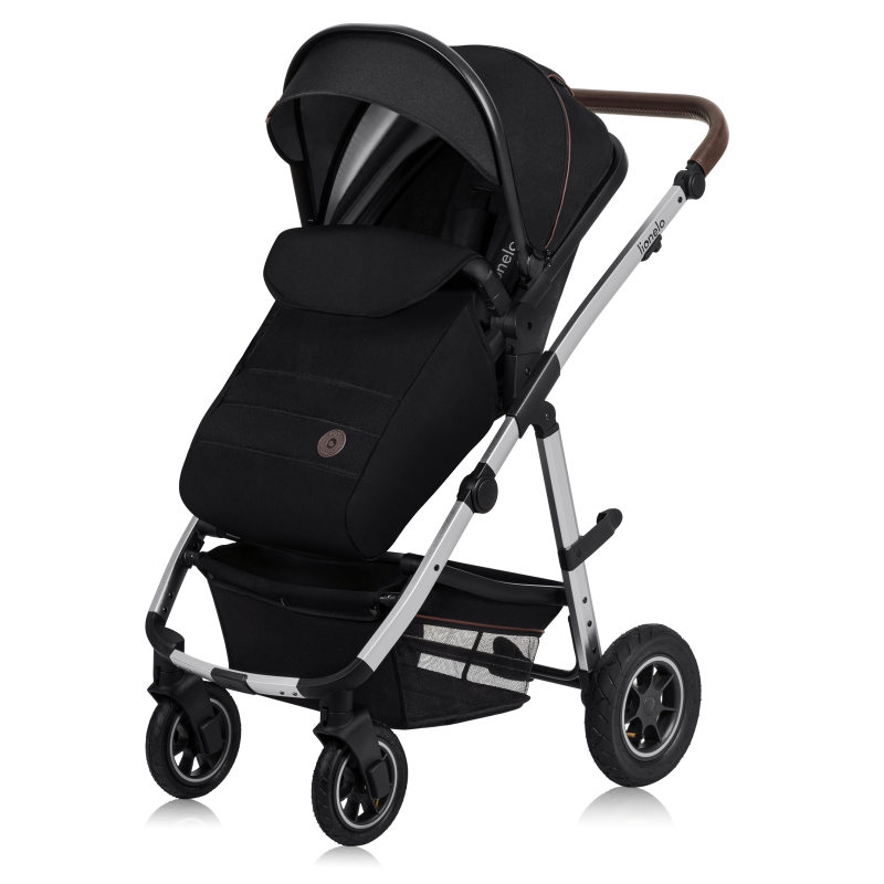 lionelo Amber 2in1 Black Silver — Kombikinderwagen