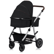 lionelo Amber 2in1 Black Silver — Kombikinderwagen