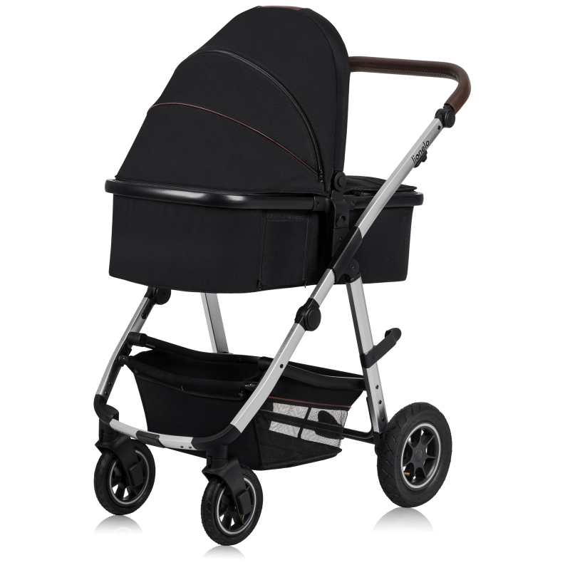 lionelo Amber 2in1 Black Silver — Kombikinderwagen