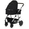 lionelo Amber 2in1 Black Silver — Kombikinderwagen