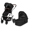 lionelo Amber 2in1 Black Silver — Kombikinderwagen