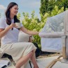 lionelo Malin Evo Beige Natural — Vielseitiges Kinderbett mit Wiege