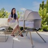 lionelo Malin Evo Beige Natural — Vielseitiges Kinderbett mit Wiege