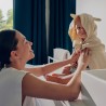 lionelo Muslin Hooded Towel Pink Baby — Badetuch mit Kapuze