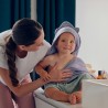 lionelo Muslin Hooded Towel Pink Baby — Badetuch mit Kapuze