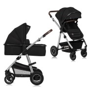lionelo Amber 2in1 Black Silver — Kombikinderwagen