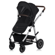 lionelo Amber 3in1 Black Silver — Kombikinderwagen