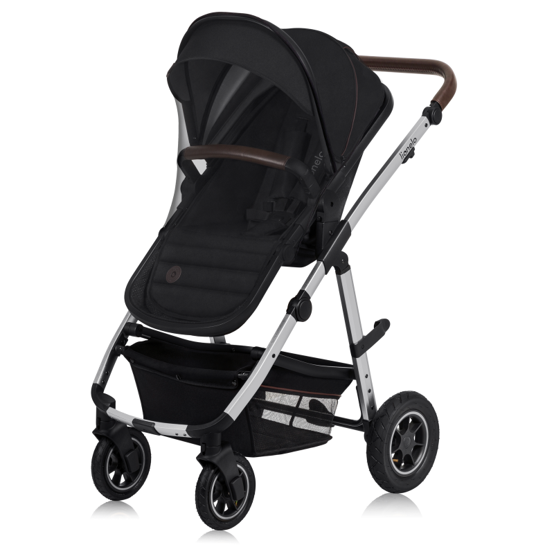 lionelo Amber 3in1 Black Silver — Kombikinderwagen