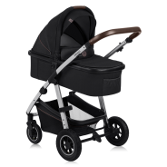 lionelo Amber 3in1 Black Silver — Kombikinderwagen