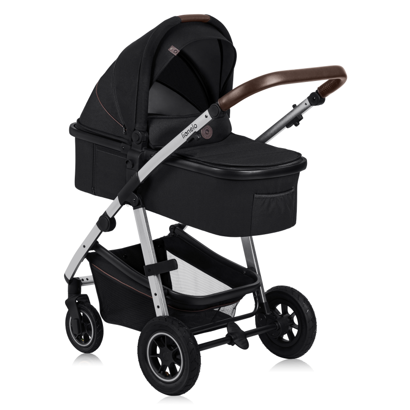 lionelo Amber 3in1 Black Silver — Kombikinderwagen