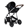 lionelo Amber 3in1 Black Silver — Kombikinderwagen