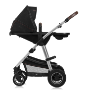 lionelo Amber 3in1 Black Silver — Kombikinderwagen