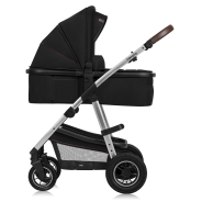 lionelo Amber 3in1 Black Silver — Kombikinderwagen