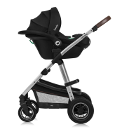 lionelo Amber 3in1 Black Silver — Kombikinderwagen
