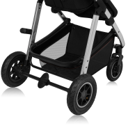 lionelo Amber 3in1 Black Silver — Kombikinderwagen