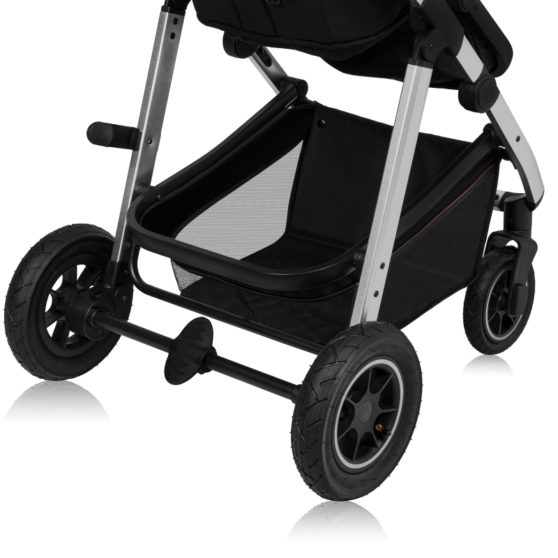 lionelo Amber 3in1 Black Silver — Kombikinderwagen