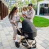 lionelo Amber 3in1 Black Silver — Kombikinderwagen