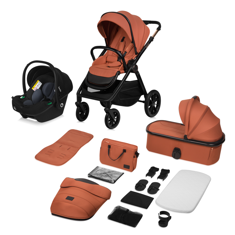 Lionelo Layla 3in1 Brown Rust — Kombikinderwagen