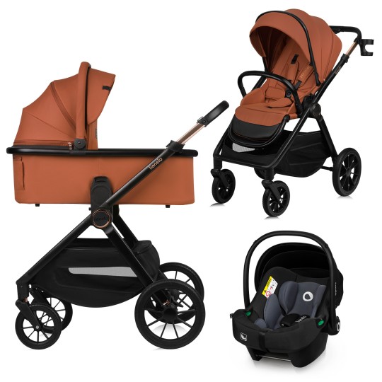 Lionelo Layla 3in1 Brown Rust — Kombikinderwagen
