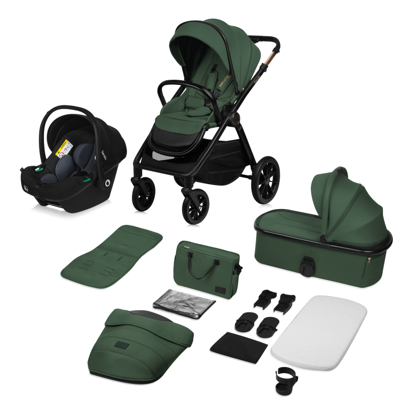 Lionelo Layla 3in1 Green Forest — Kombikinderwagen