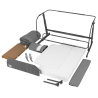 Lionelo Thomi Plus 5 in 1 Grey Concrete — 5-in-1-Kinderbett