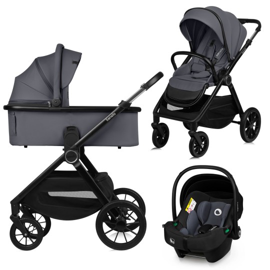 Lionelo Layla 3in1 Grey Stone — Kombikinderwagen