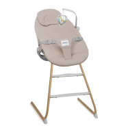 Lionelo Dalia Set Grey Stone Natural — Hochstuhl und Babywippe