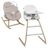 Lionelo Dalia Set Grey Stone Natural — Hochstuhl und Babywippe