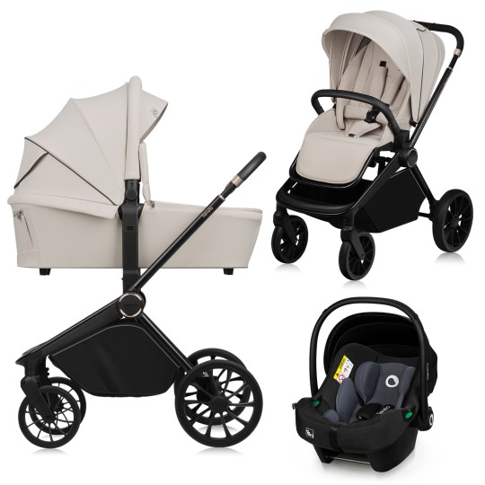 Lionelo Mika Plus 3-in-1 Beige Sand — Kombikinderwagen