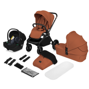 Lionelo Mika Plus 3-in-1 Brown Rust — Kombikinderwagen