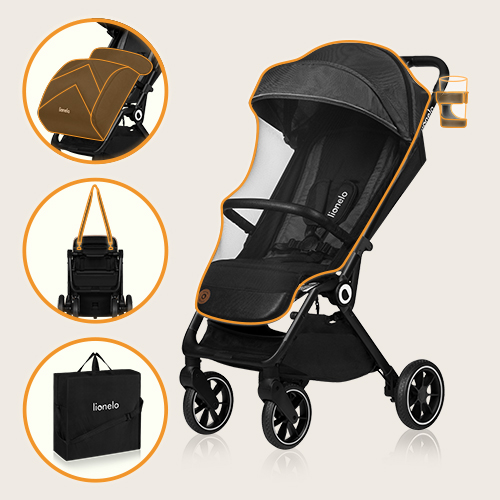 Lionelo Lilac Beige Sand – leżaczek-bujaczek
