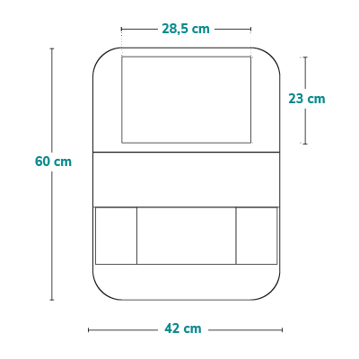 Lionelo SeatOrganizer Grey — Vordersitz-Organizer