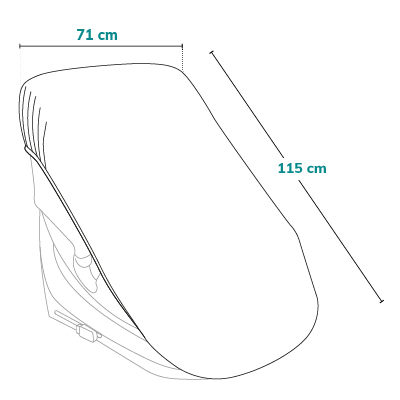Lionelo Thermal Cover Silver — Kindersitzbezug