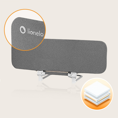 lionelo Lora Grey Stone – Tragbares Schutzgitter